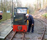 AD34 at Nelands Inn Station after it's first run down the line