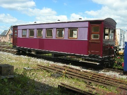 Nearly completed Coach No.4 on a test run