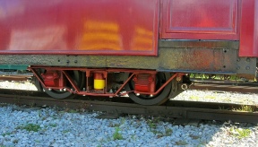 Bogie under carriage<br />which is outside for testing
