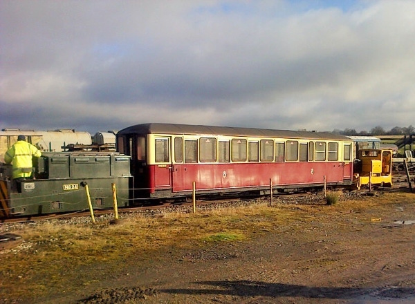 Image:- Carriage 119 being moved to Running Shed