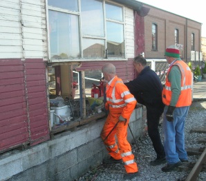 Photo of the NG Station being reclad