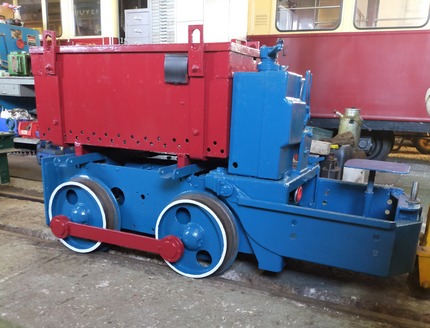 image:- Newly repainted Battery Loco WR5 