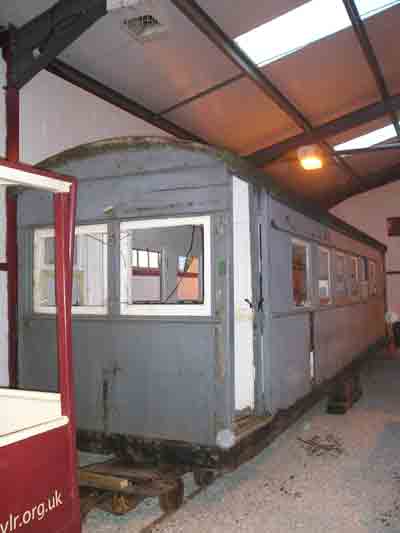image: Ashover Coach No 4 in the GVLR Running shed