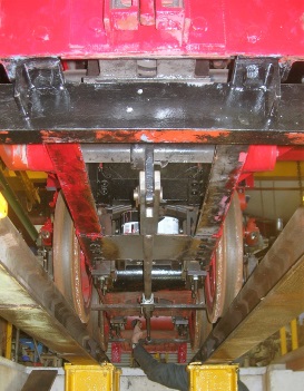 Image:- Underside of O&K 7529 Chassis